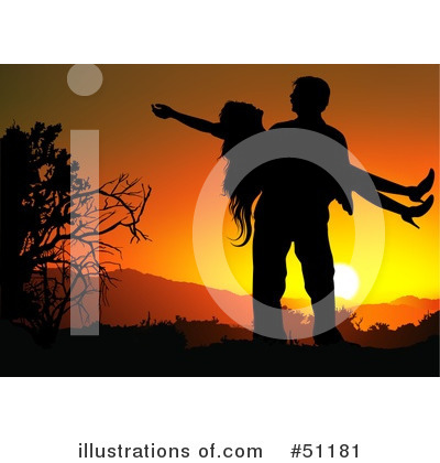 Royalty-Free (RF) Couple Clipart Illustration by dero - Stock Sample #51181