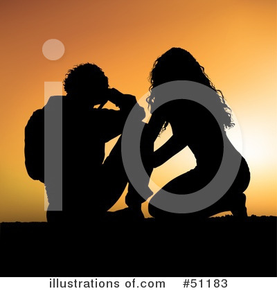 Royalty-Free (RF) Couple Clipart Illustration by dero - Stock Sample #51183