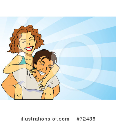 Royalty-Free (RF) Couple Clipart Illustration by cidepix - Stock Sample #72436