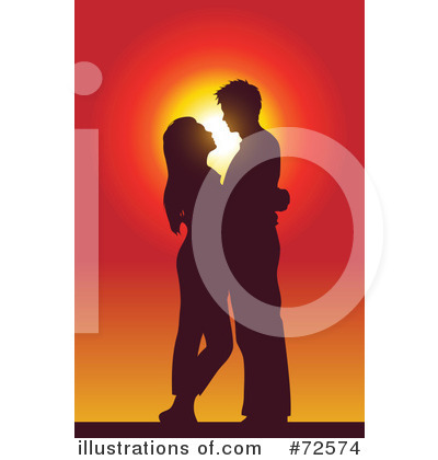 Royalty-Free (RF) Couple Clipart Illustration by cidepix - Stock Sample #72574