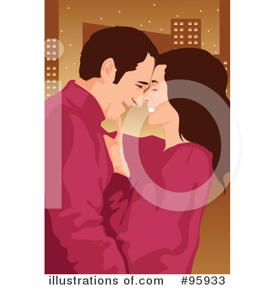 Royalty-Free (RF) Couple Clipart Illustration by mayawizard101 - Stock Sample #95933