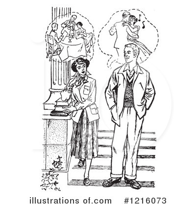 Royalty-Free (RF) Courting Clipart Illustration by Picsburg - Stock Sample #1216073