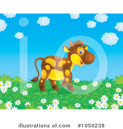 Royalty-Free (RF) Cow Clipart Illustration by Alex Bannykh - Stock Sample #1050238