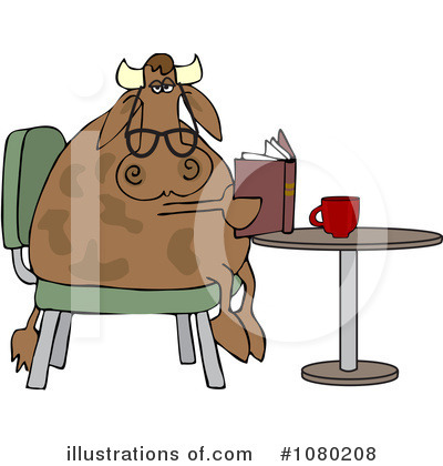 Reading Clipart #1080208 by djart