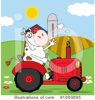 Tractors Clipart #1093695 by Hit Toon