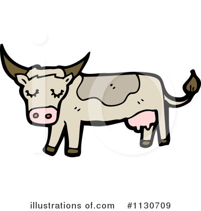Royalty-Free (RF) Cow Clipart Illustration by lineartestpilot - Stock Sample #1130709