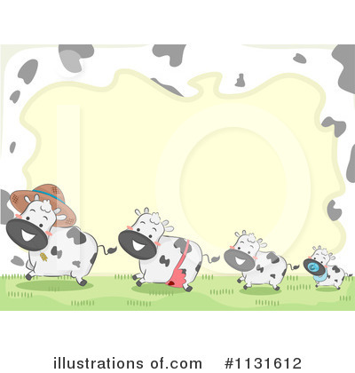 Royalty-Free (RF) Cow Clipart Illustration by BNP Design Studio - Stock Sample #1131612