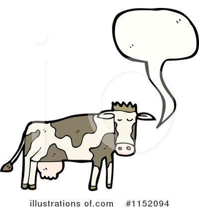 Royalty-Free (RF) Cow Clipart Illustration by lineartestpilot - Stock Sample #1152094