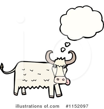 Royalty-Free (RF) Cow Clipart Illustration by lineartestpilot - Stock Sample #1152097