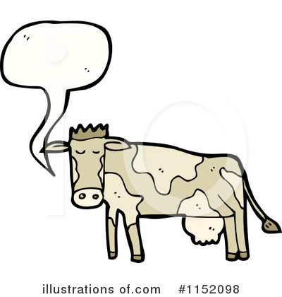 Royalty-Free (RF) Cow Clipart Illustration by lineartestpilot - Stock Sample #1152098