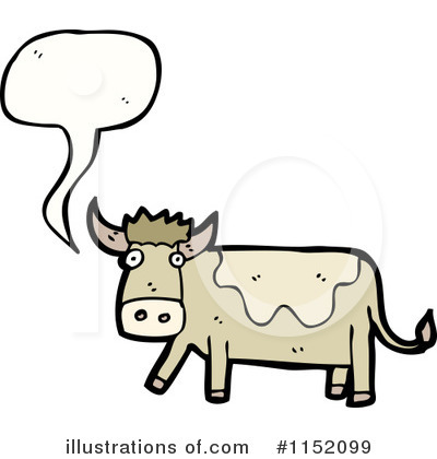 Royalty-Free (RF) Cow Clipart Illustration by lineartestpilot - Stock Sample #1152099