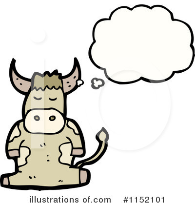 Royalty-Free (RF) Cow Clipart Illustration by lineartestpilot - Stock Sample #1152101