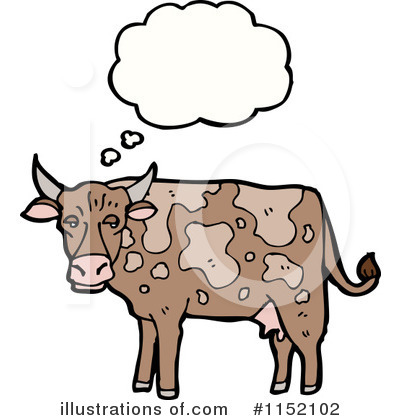 Royalty-Free (RF) Cow Clipart Illustration by lineartestpilot - Stock Sample #1152102