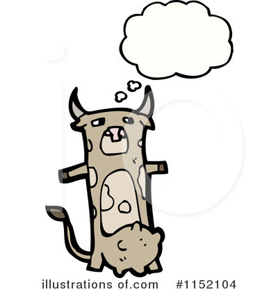 Royalty-Free (RF) Cow Clipart Illustration by lineartestpilot - Stock Sample #1152104