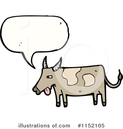 Royalty-Free (RF) Cow Clipart Illustration by lineartestpilot - Stock Sample #1152105