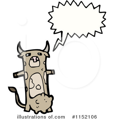 Royalty-Free (RF) Cow Clipart Illustration by lineartestpilot - Stock Sample #1152106