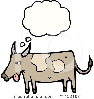 Royalty-Free (RF) Cow Clipart Illustration by lineartestpilot - Stock Sample #1152107