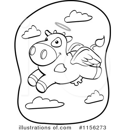 Royalty-Free (RF) Cow Clipart Illustration by Cory Thoman - Stock Sample #1156273