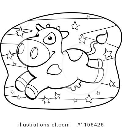 Royalty-Free (RF) Cow Clipart Illustration by Cory Thoman - Stock Sample #1156426