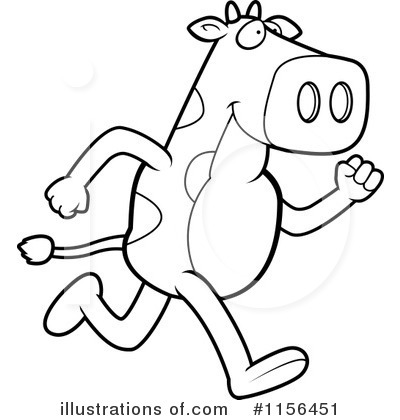 Royalty-Free (RF) Cow Clipart Illustration by Cory Thoman - Stock Sample #1156451
