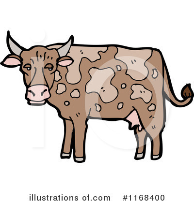Royalty-Free (RF) Cow Clipart Illustration by lineartestpilot - Stock Sample #1168400