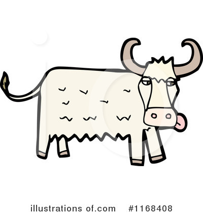 Royalty-Free (RF) Cow Clipart Illustration by lineartestpilot - Stock Sample #1168408