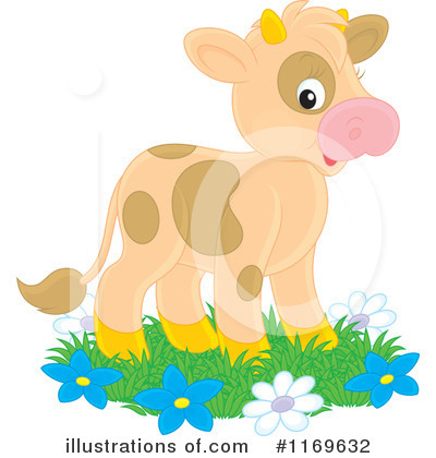 Royalty-Free (RF) Cow Clipart Illustration by Alex Bannykh - Stock Sample #1169632