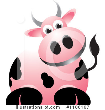 Royalty-Free (RF) Cow Clipart Illustration by Lal Perera - Stock Sample #1186167