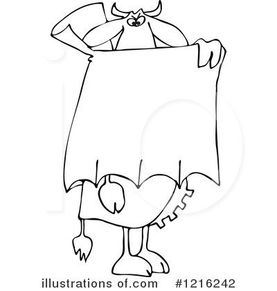 Royalty-Free (RF) Cow Clipart Illustration by djart - Stock Sample #1216242
