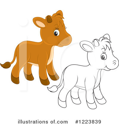 Royalty-Free (RF) Cow Clipart Illustration by Alex Bannykh - Stock Sample #1223839