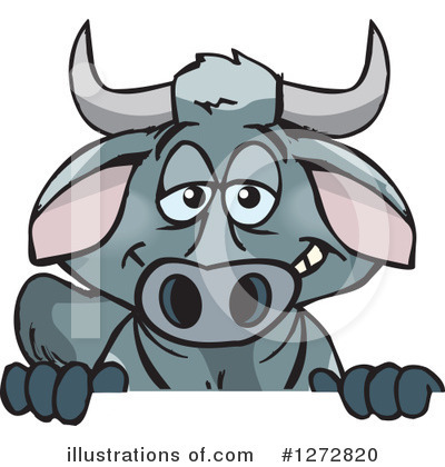 Royalty-Free (RF) Cow Clipart Illustration by Dennis Holmes Designs - Stock Sample #1272820