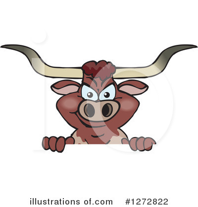 Texas Longhorn Clipart #1272822 by Dennis Holmes Designs