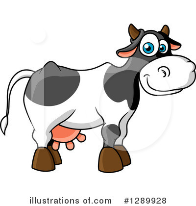 Royalty-Free (RF) Cow Clipart Illustration by Vector Tradition SM - Stock Sample #1289928