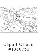 Cow Clipart #1380750 by visekart