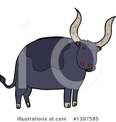 Royalty-Free (RF) Cow Clipart Illustration by lineartestpilot - Stock Sample #1397585