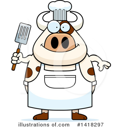 Royalty-Free (RF) Cow Clipart Illustration by Cory Thoman - Stock Sample #1418297