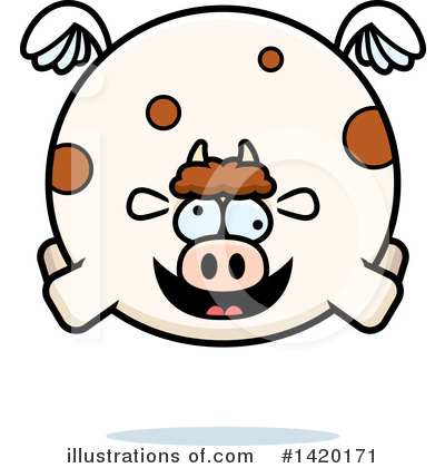 Royalty-Free (RF) Cow Clipart Illustration by Cory Thoman - Stock Sample #1420171