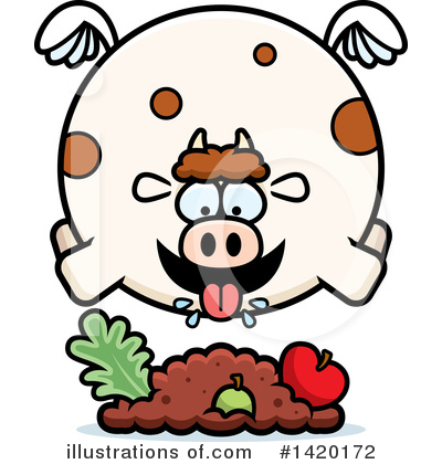 Royalty-Free (RF) Cow Clipart Illustration by Cory Thoman - Stock Sample #1420172
