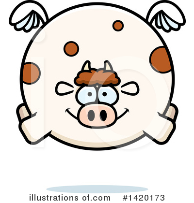 Royalty-Free (RF) Cow Clipart Illustration by Cory Thoman - Stock Sample #1420173