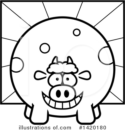Royalty-Free (RF) Cow Clipart Illustration by Cory Thoman - Stock Sample #1420180
