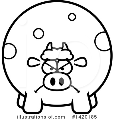 Royalty-Free (RF) Cow Clipart Illustration by Cory Thoman - Stock Sample #1420185