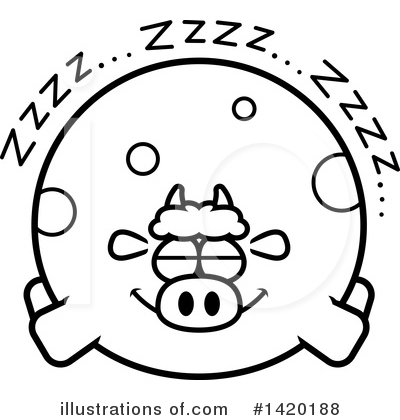 Royalty-Free (RF) Cow Clipart Illustration by Cory Thoman - Stock Sample #1420188