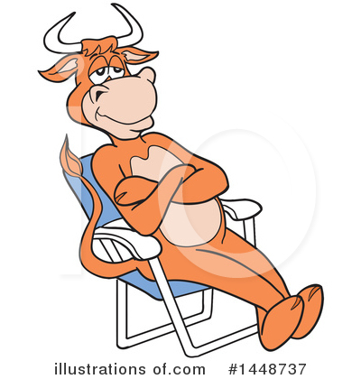 Royalty-Free (RF) Cow Clipart Illustration by LaffToon - Stock Sample #1448737