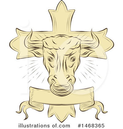 Royalty-Free (RF) Cow Clipart Illustration by patrimonio - Stock Sample #1468365