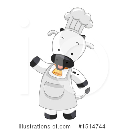 Royalty-Free (RF) Cow Clipart Illustration by BNP Design Studio - Stock Sample #1514744