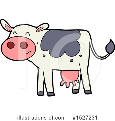 Royalty-Free (RF) Cow Clipart Illustration by lineartestpilot - Stock Sample #1527231