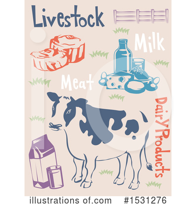 Royalty-Free (RF) Cow Clipart Illustration by BNP Design Studio - Stock Sample #1531276