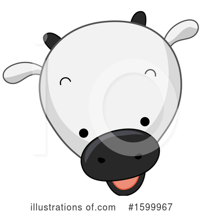 Royalty-Free (RF) Cow Clipart Illustration by BNP Design Studio - Stock Sample #1599967