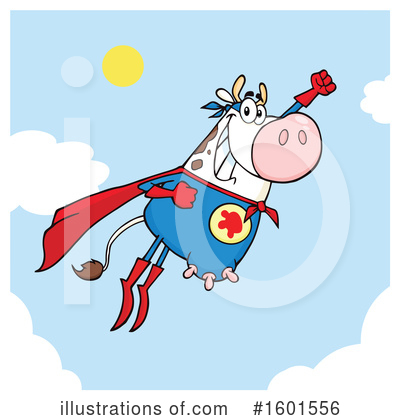 Royalty-Free (RF) Cow Clipart Illustration by Hit Toon - Stock Sample #1601556