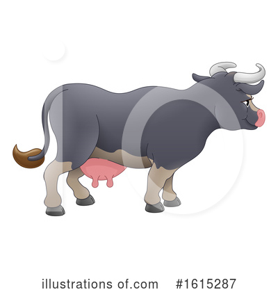 Royalty-Free (RF) Cow Clipart Illustration by AtStockIllustration - Stock Sample #1615287